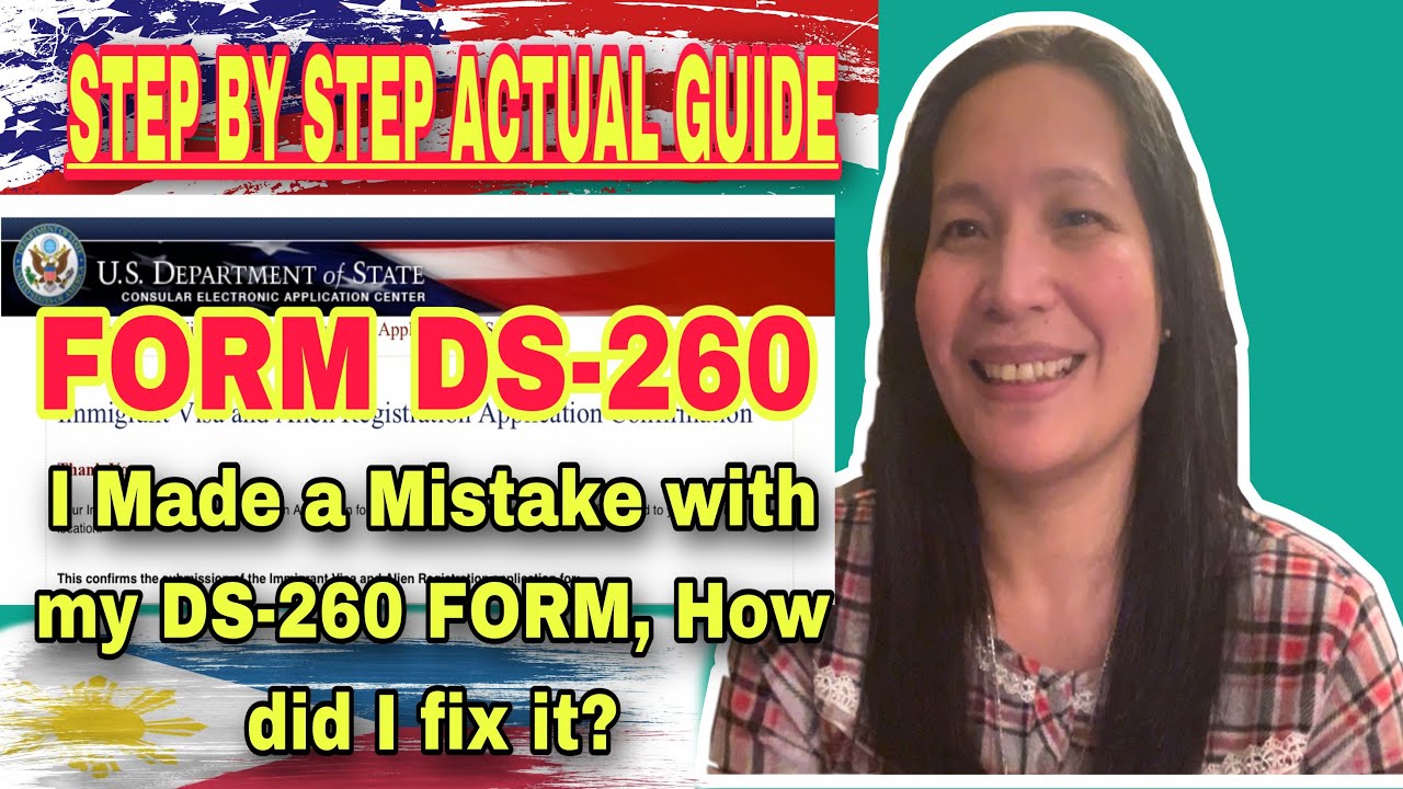 I made a Mistake with my DS-260 FORM, How did I fix it?? #visa #ds260 | Bea Meg & DJ |