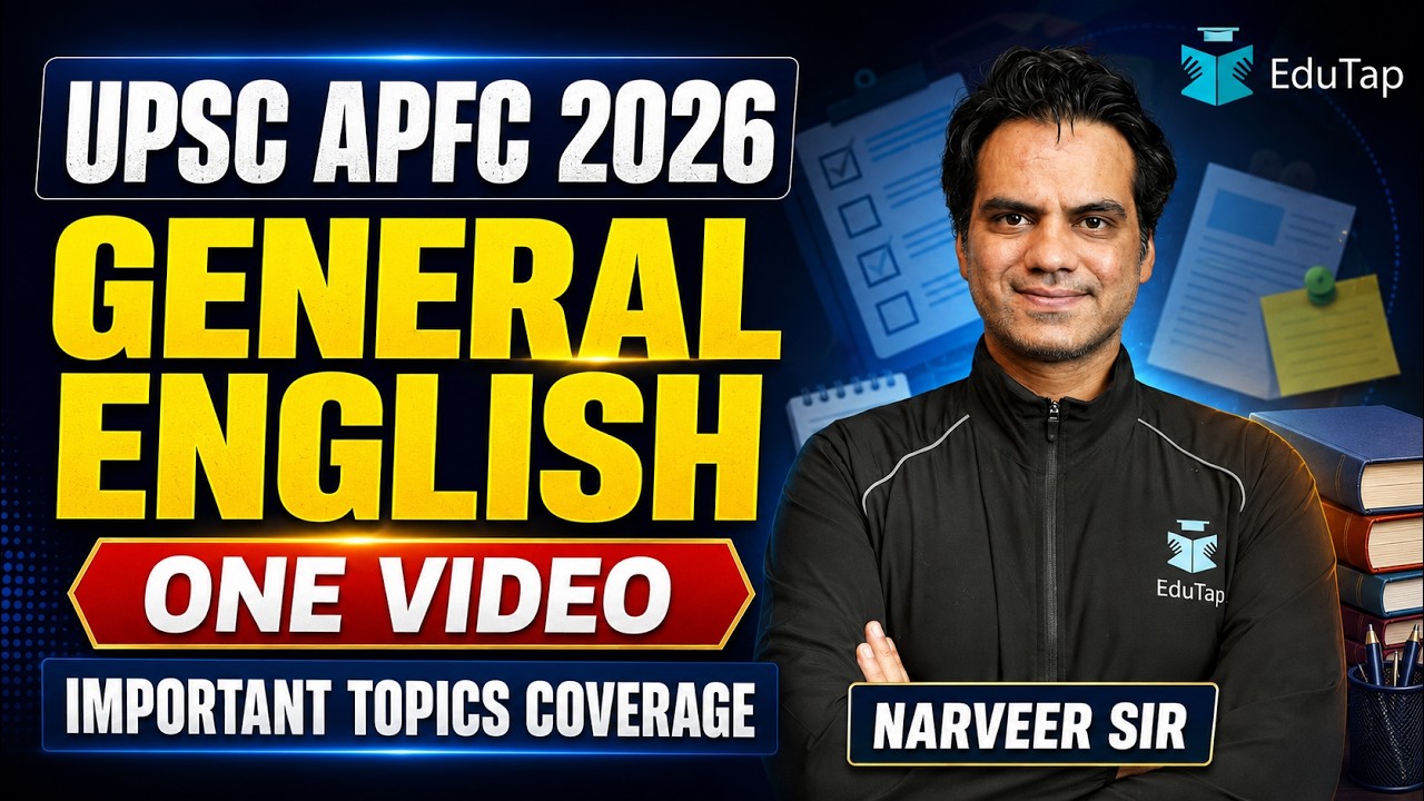 Complete General English Free Classes for UPSC EPFO APFC 2026 Preparation in 5 Hours
