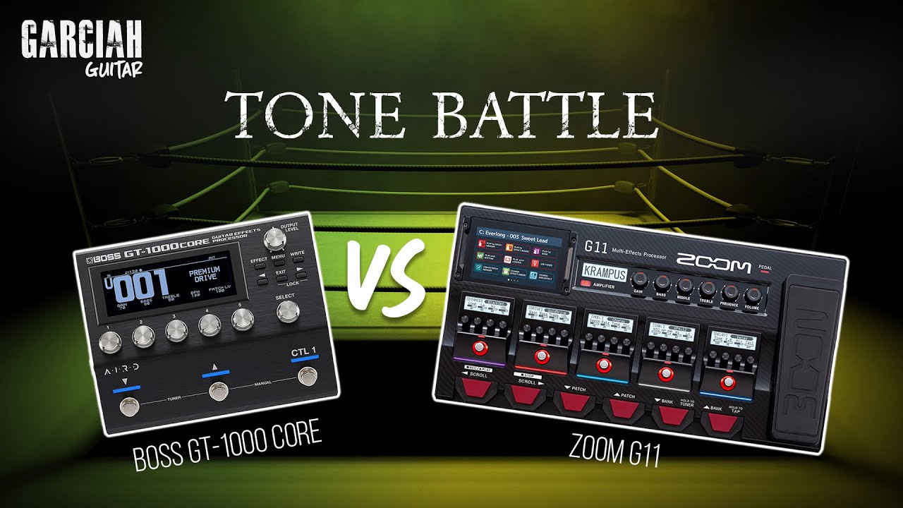 Tone Battle: Boss GT-1000 Core X Zoom G11 (Which one sounds better?)