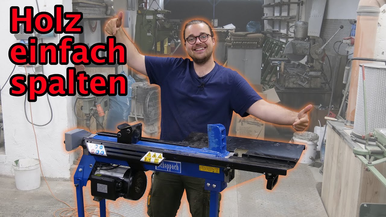 Viel Spaß beim Brennholz spalten mit dem Scheppach Liegendspalter