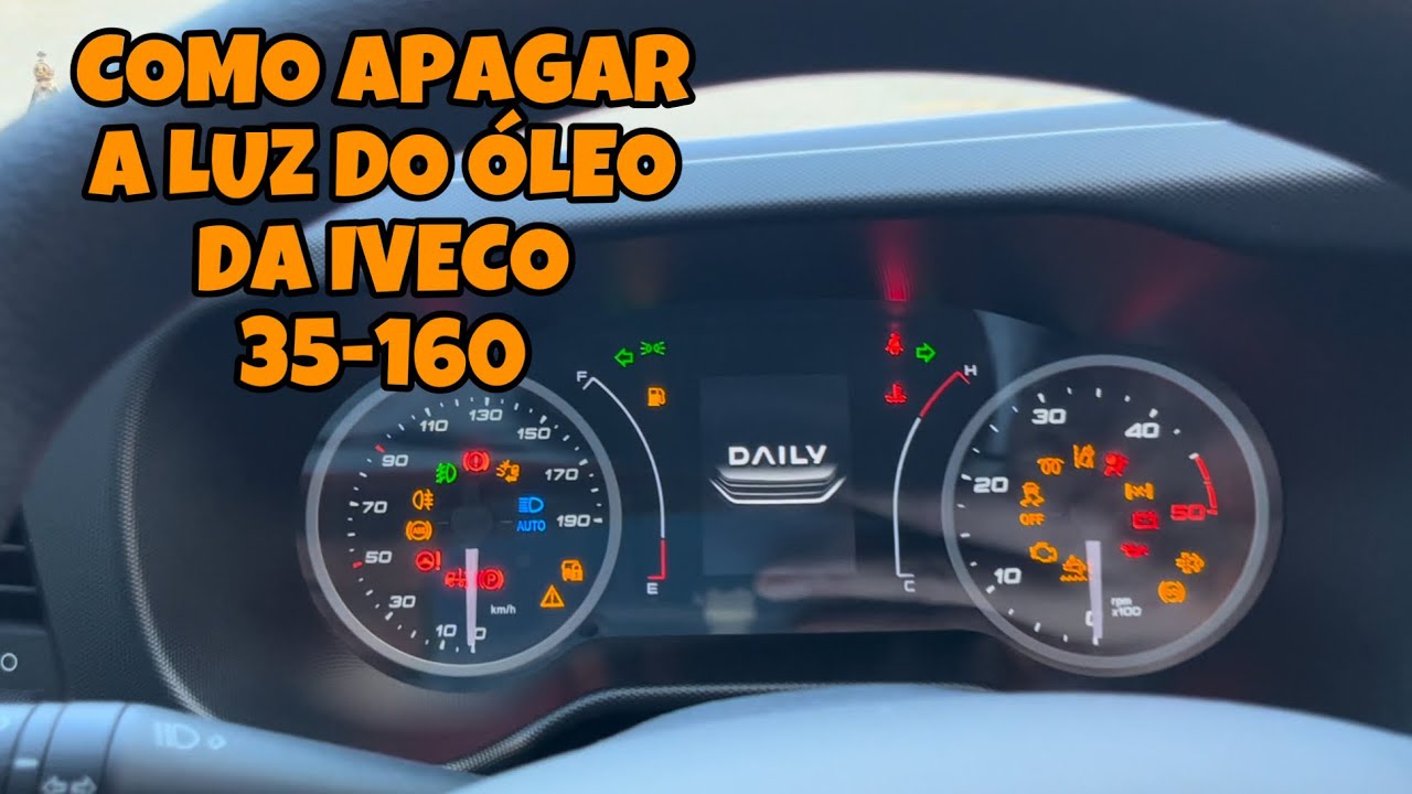 COMO APAGAR A LUZ DO ÓLEO DA NOVA IVECO 35-160