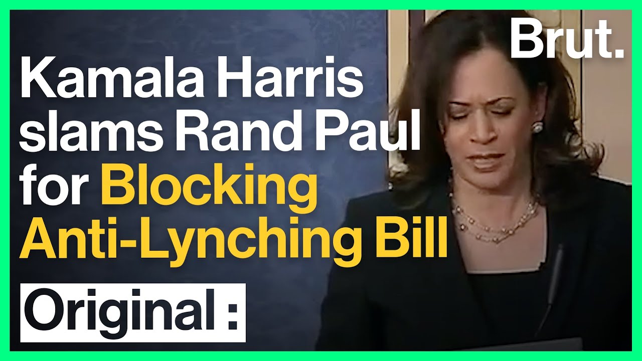 Kamala Harris' Response to Rand Paul on Anti-lynching Bill