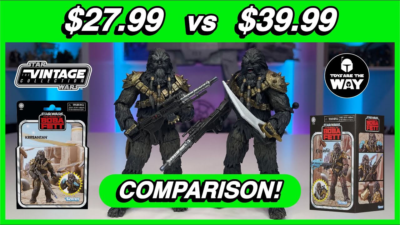 Star Wars The Vintage Collection Deluxe Krrsantan & SDCC Exclusive | Review & Comparison!