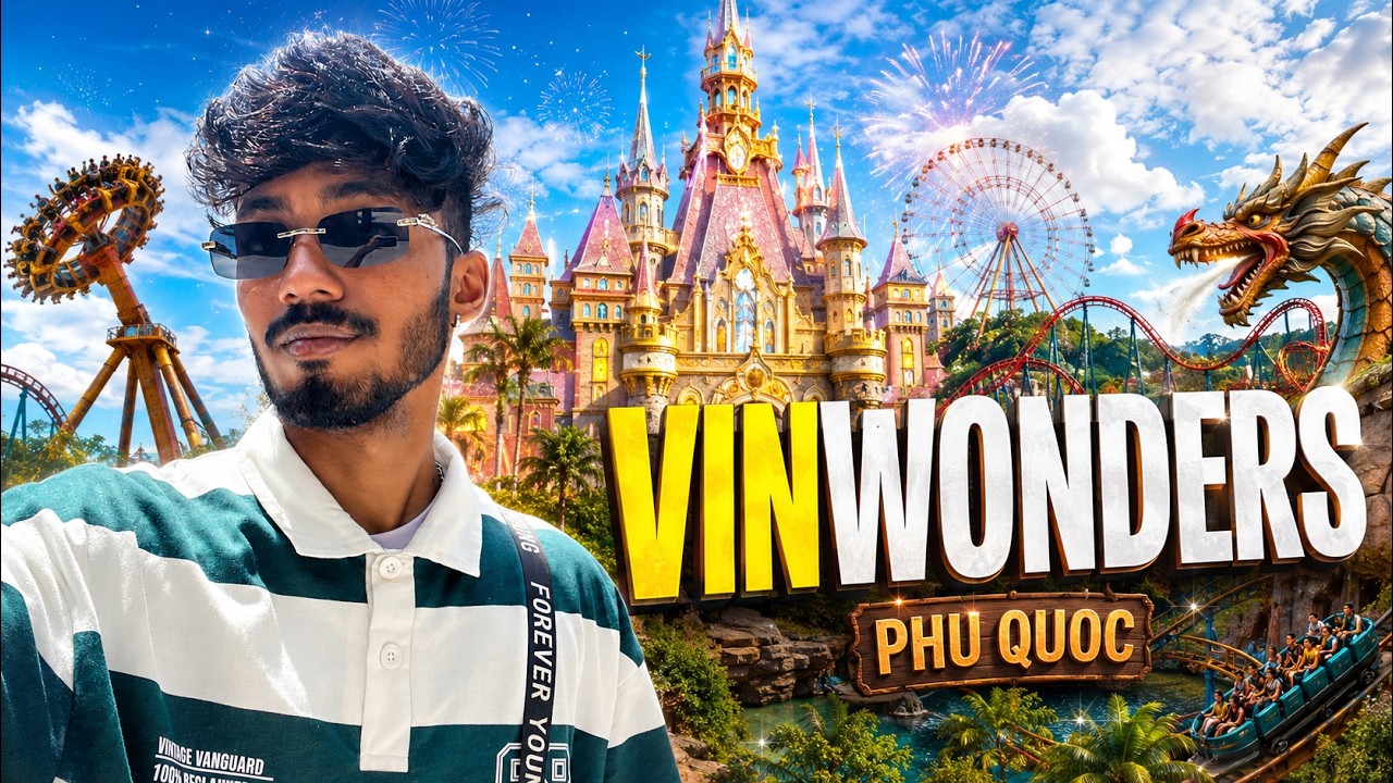 Epic Day @ VinWonders 🎢🔥 | Roller Coasters + Light Symphony | TAMIL