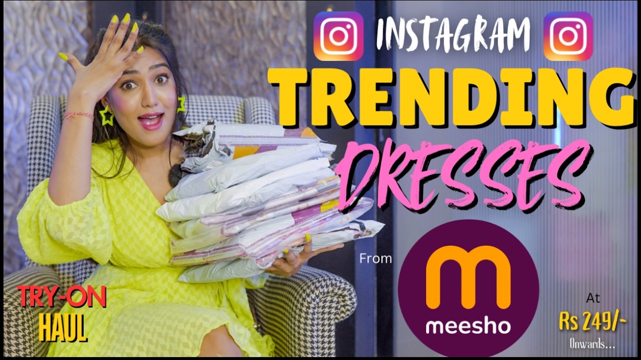 Trendy & latest dresses from *MEESHO* 😍| Bodycon dresses | tryon | honest Review | gimaashi