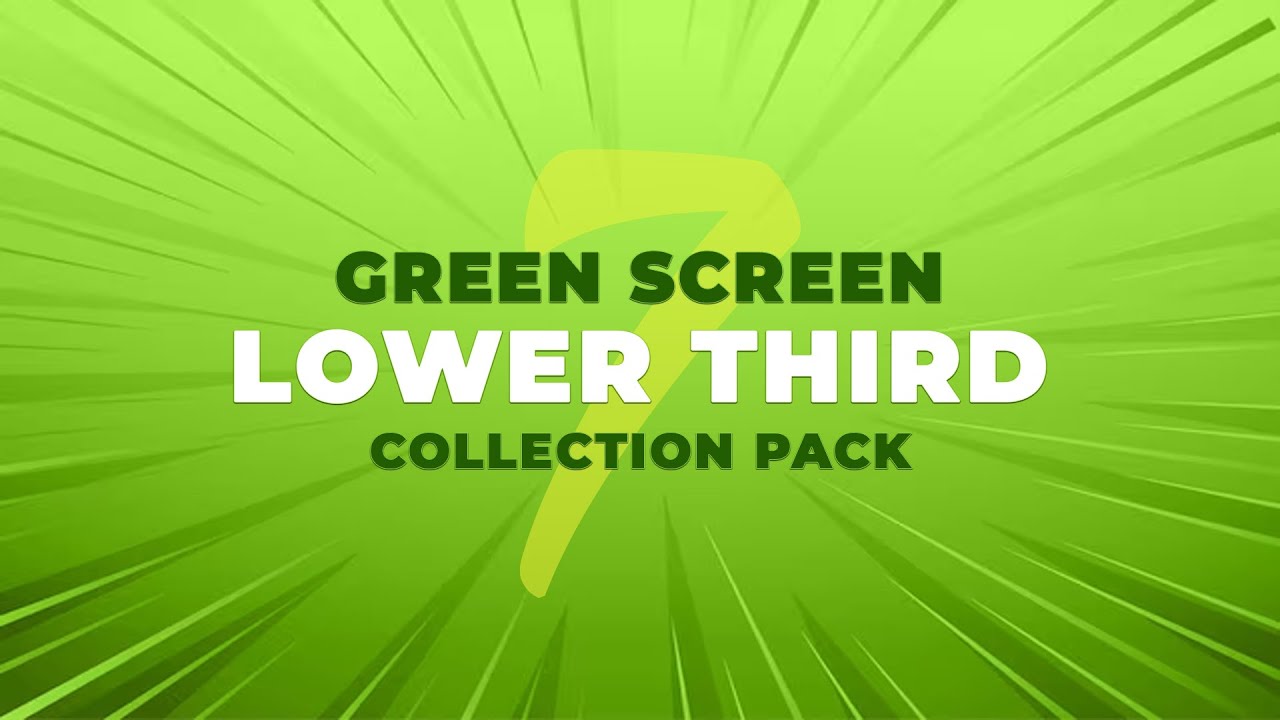 Lower Third Pack of 24 | Green Screen Motion Graphics Pack HD | 2020