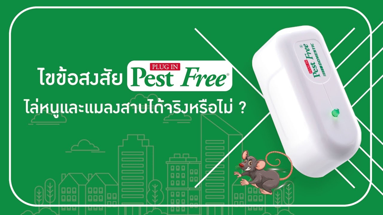 เครื่องไล่หนูและแมลงสาบ Pest Free ได้ผลจริงไหม? คลิปนี้มีคำตอบ🐭🪳