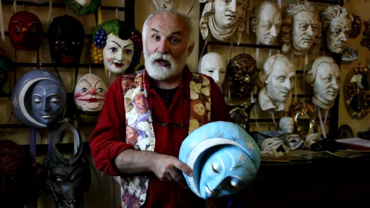 The Lovers Moon - Original Venetian Masks Making - Mondonovo Maschere - Maskedart.com