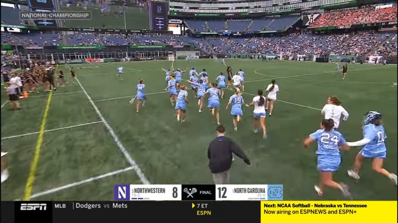 Northwestern vs North Carolina NCAA Championship Women's College lacrosee 2025