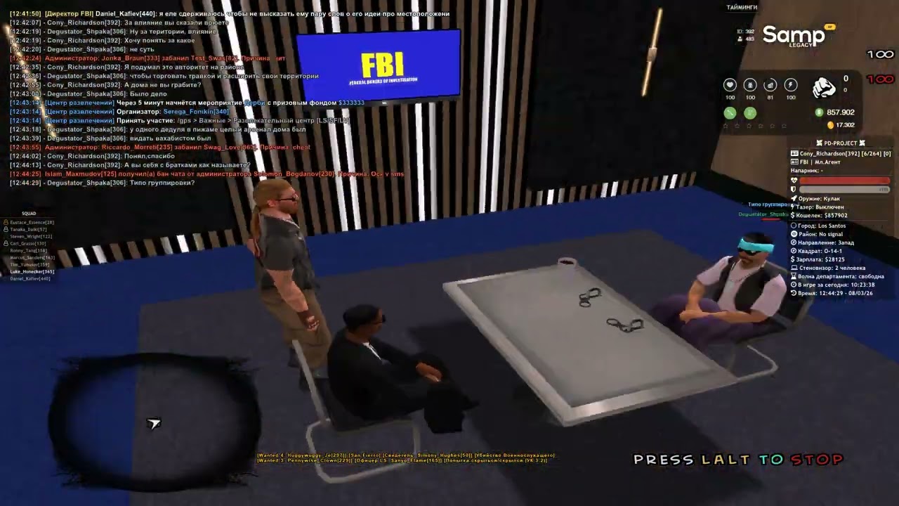 Допрос ОПГ legacy fbi