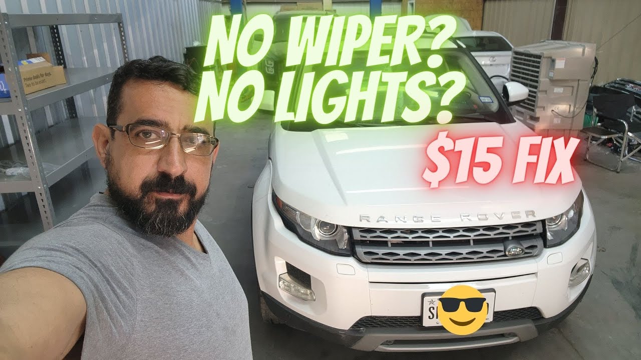 2015 Range Rover wipers problem. the fix