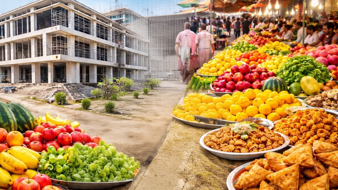 Big Update! New City Chakswari Hospital Progress + Ramadan Bazaar Full Tour 🍎🔥