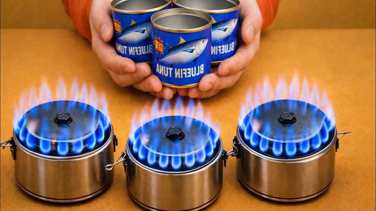 Don’t Throw Away Bluefin Tuna Cans! | Make a 3-in-1 DIY Stove at Home