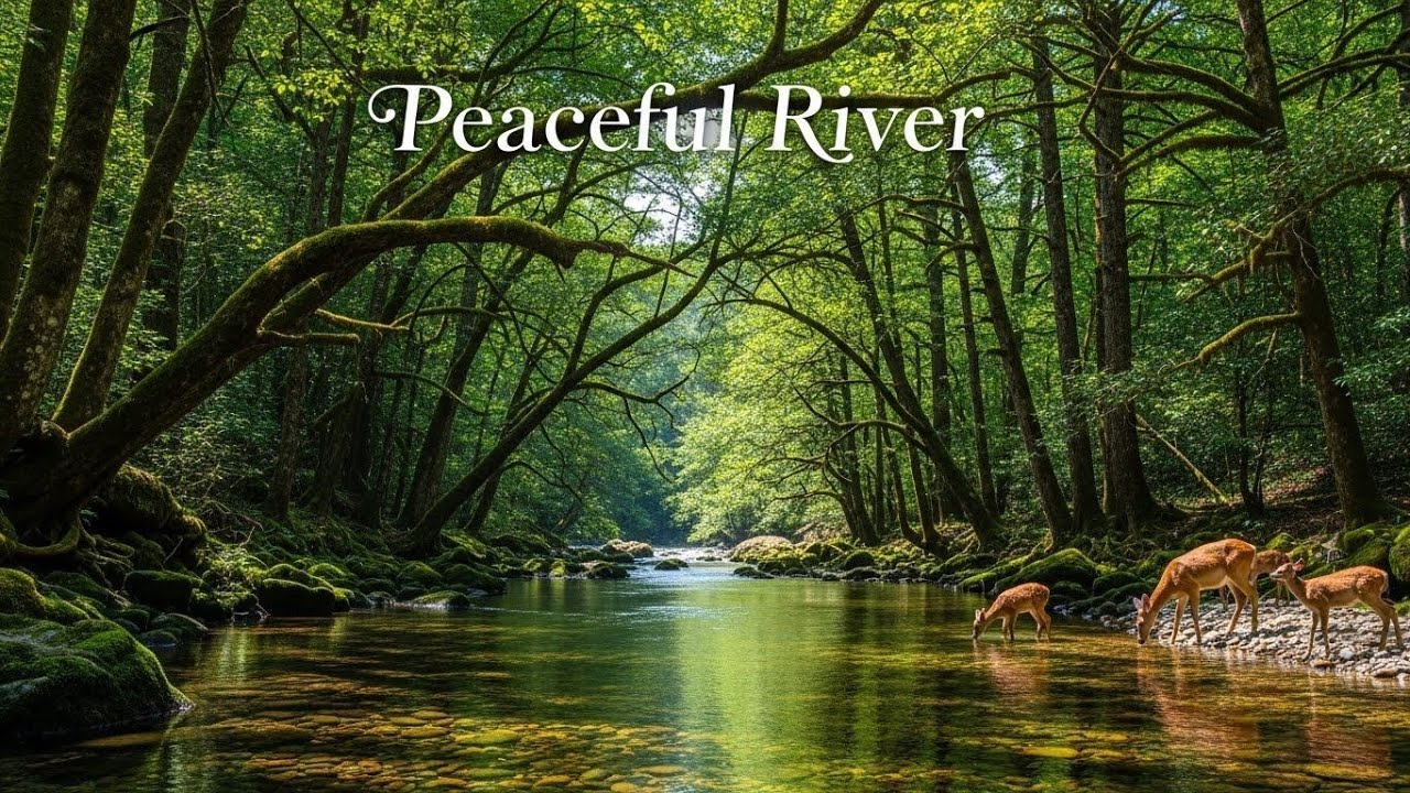 River Flow Through Forest 🌲🌊 Peaceful Soundscape for Sleep and Inner Peace #2732