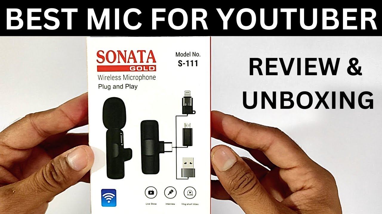 sonata gold wireless mic | best mic for youtuber | sonata gold mic review 🎙