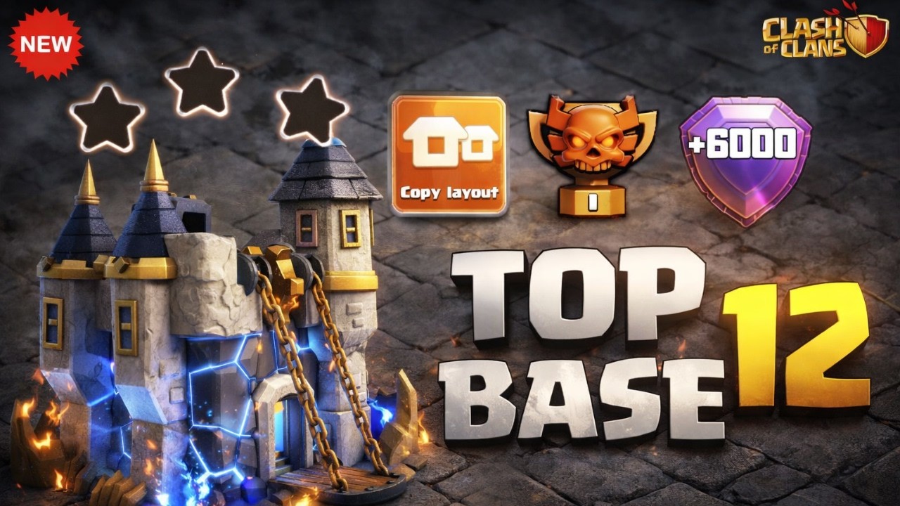 NEW! BEST TH18 Titan + Legend League CWL Base + LINK!  | TH18 Anti-Meteor Golem & Thrower Base .
