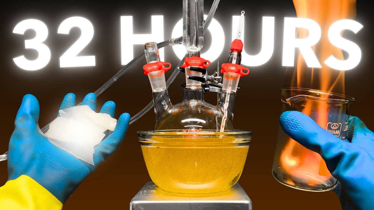 I Tried Making Plastic from Scratch in My Garage: the HARD way (it took forever)