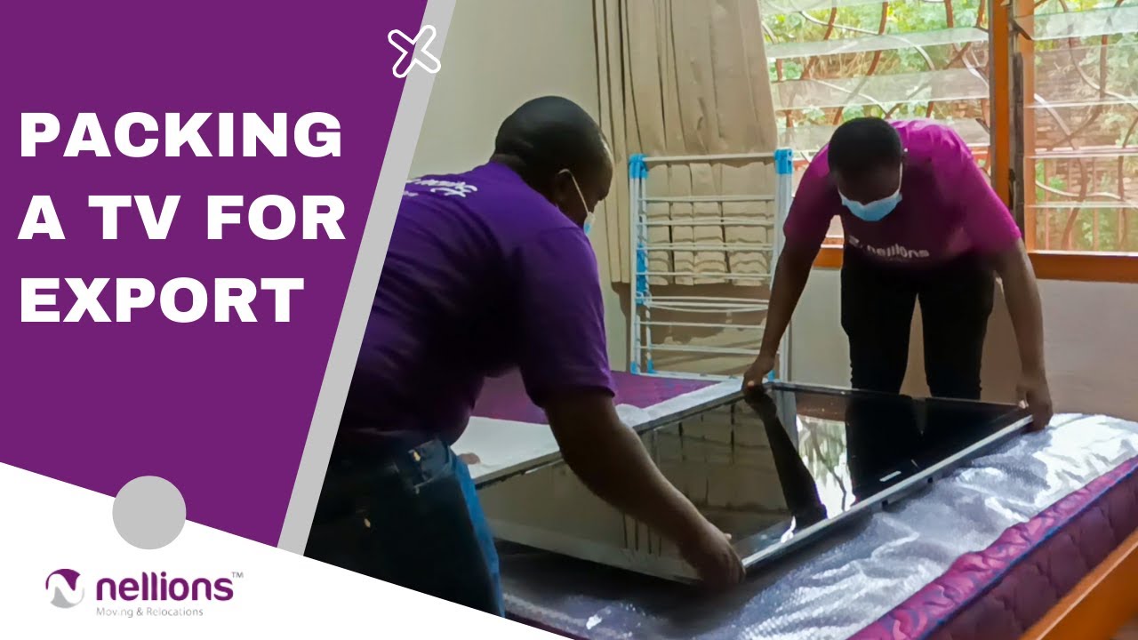 How to pack a television for international moving