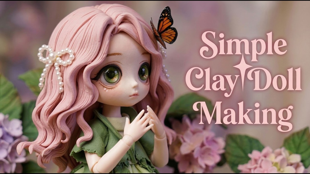 Learn to make a doll step by step | Doll tutorial | Clay craft creativity