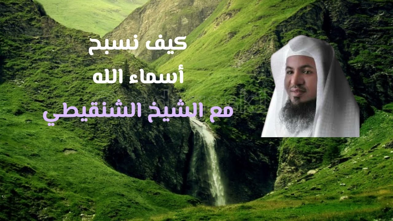 كيف نسبح  أسماء الله  مع الشيخ محمد الشنقيطي