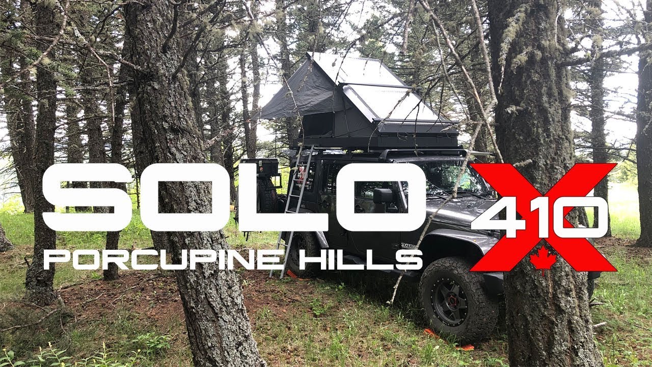 SOLO camp in Porcupine Hills with a 2018 Jeep JKU