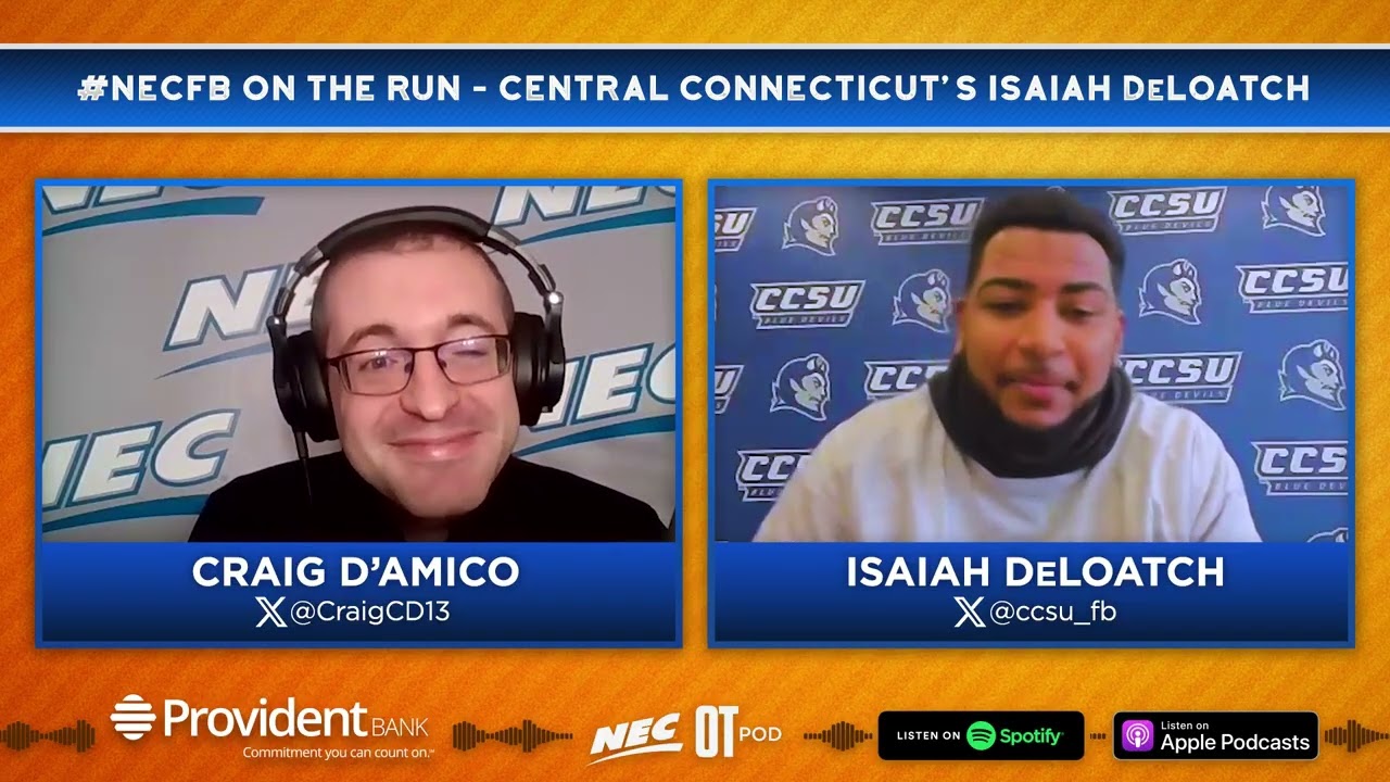 #NECFB On The Run - Central Connecticut's Isaiah DeLoatch