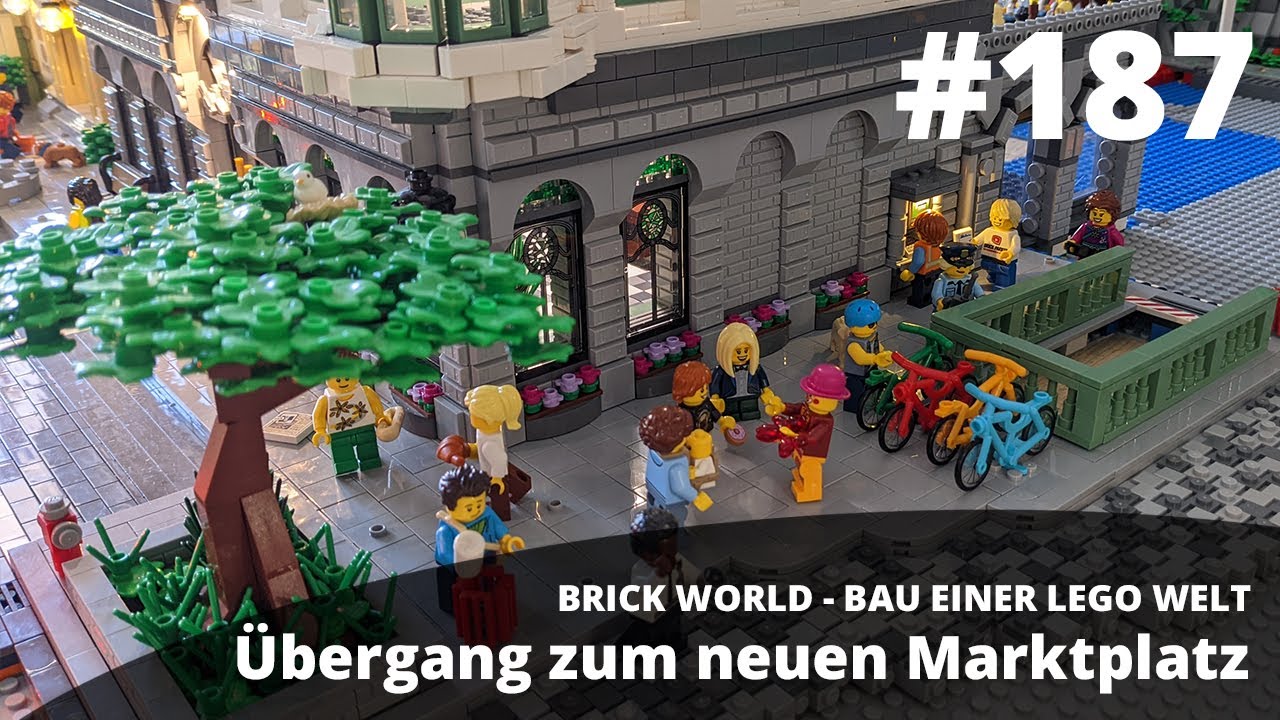 U-Bahn Eingang und &Uuml;bergang zum neuen Marktplatz &bull; BRICK WORLD LEGO&reg; UPDATE (187)