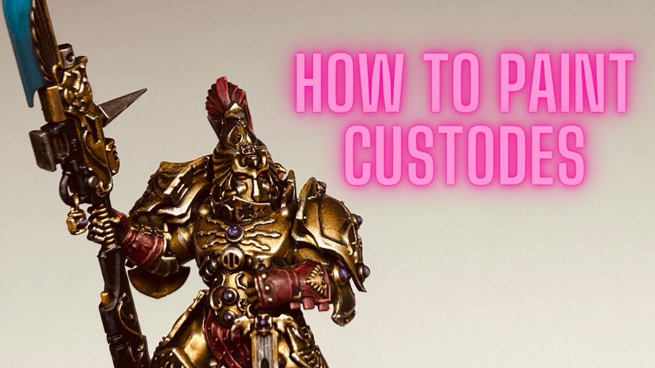 How to paint custodes warhammer 40K