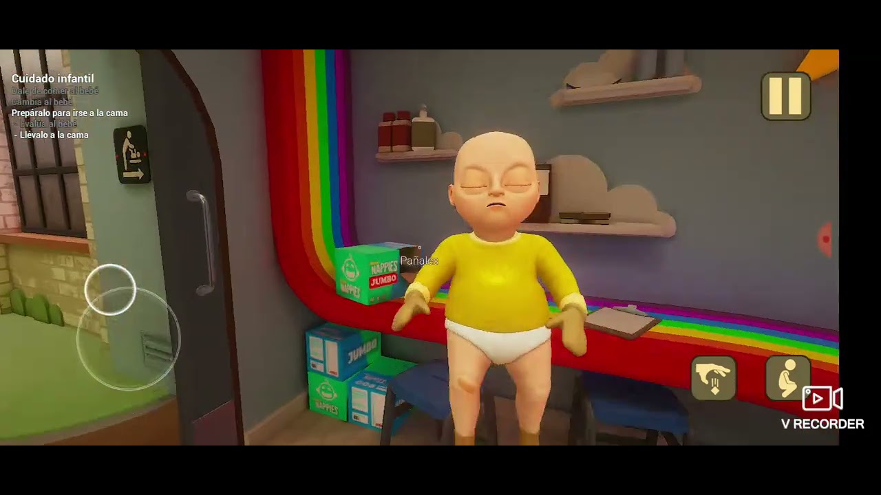 Primer día de trabajo de niñero