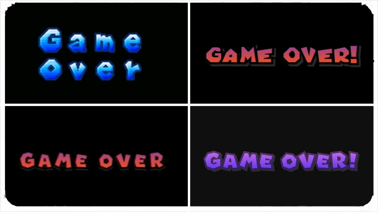 New Super Mario Bros. Series - Game Over Screen Evolution (All Death Screens)