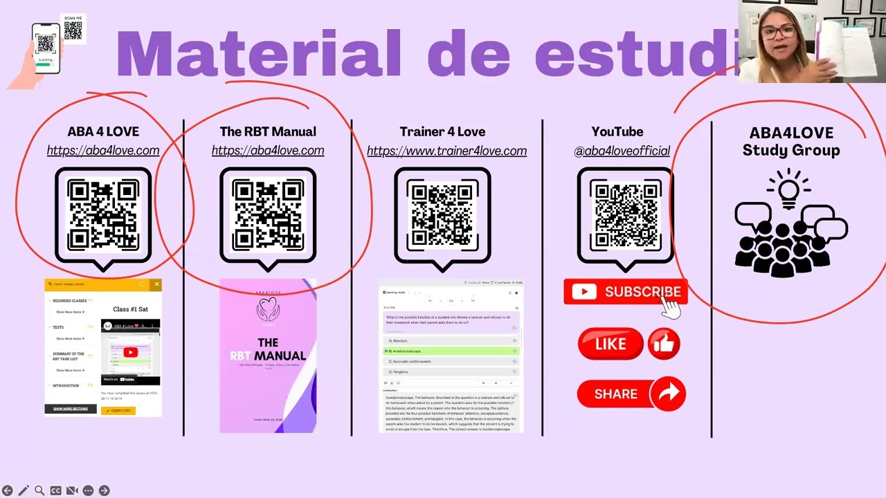 ABA 4 LOVE ❤️ - *RBT Repaso Gratis para el Board [16 de Febrero, 2024] #rbt #aba #bacb #aba4love