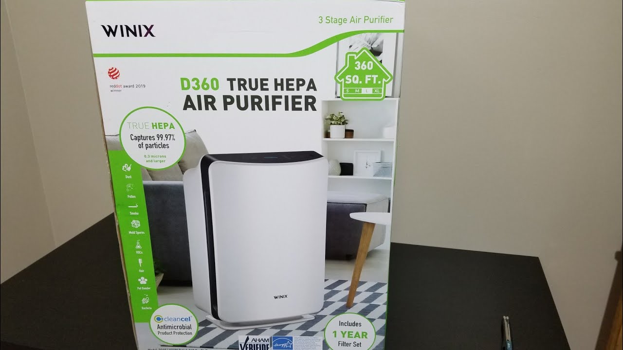 Winix 3-Stage True HEPA Air Purifier D360 | unboxing and use