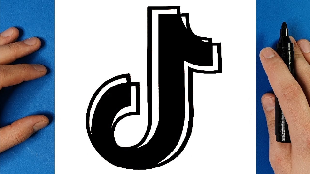 COME DISEGNAR IL LOGO DI TIK TOK - DISEGNO FACILE