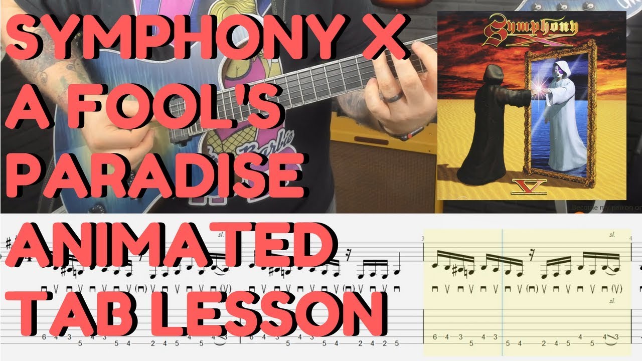 Symphony X (Michael Romeo) Riff Lesson - A Fool's Paradise - Stamina & Dexterity Exercise