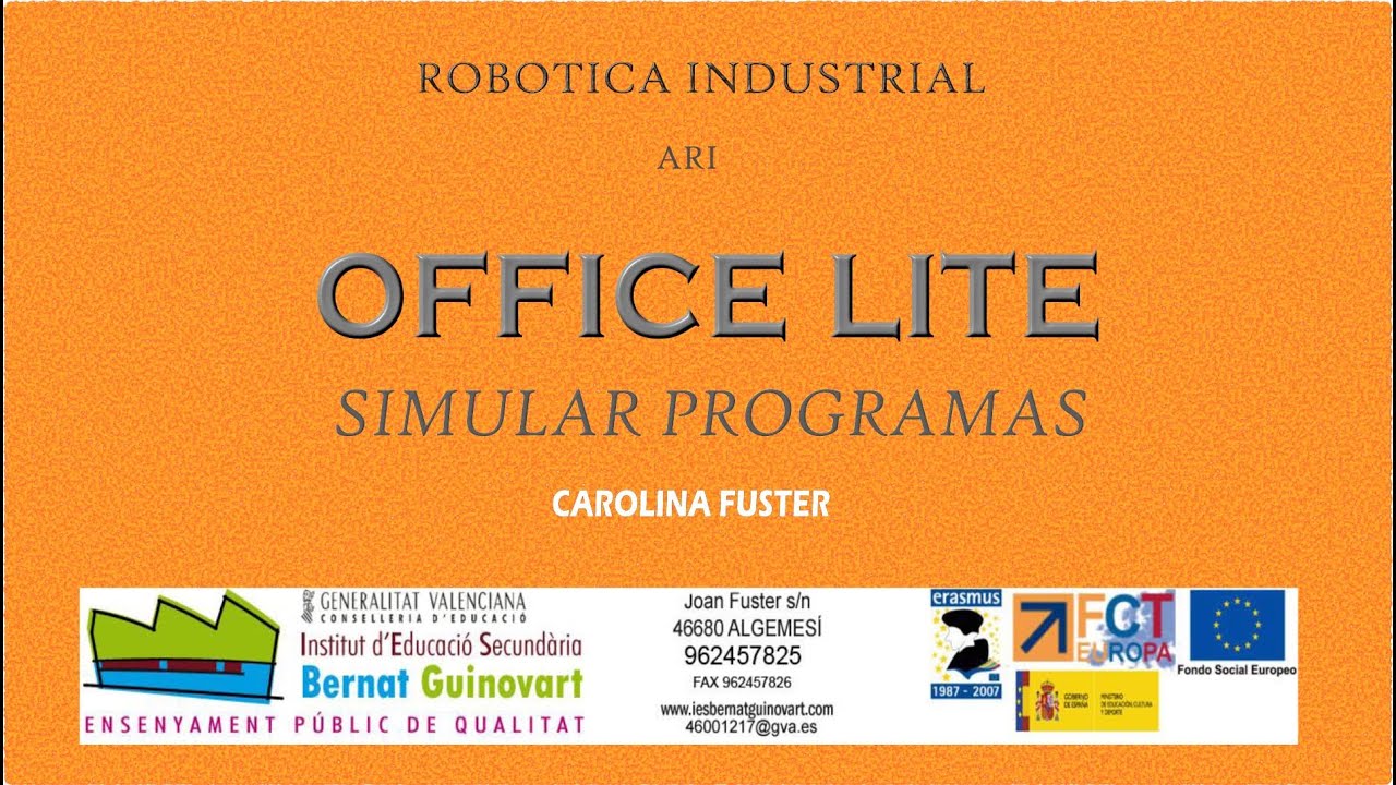 OFFICE LITE SIMULAR PROGRAMAS ROBOT KUKA
