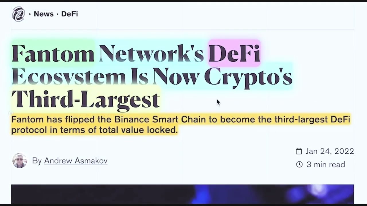 Crypto news #89. Fantom Network's DeFi Ecosystem Is Now Crypto's Third-Largest. Walmart.