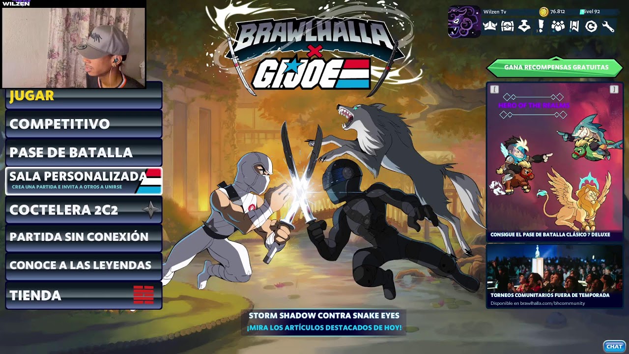 Brawlhalla con Subs - 1vs1 -  Salas Personalizadas Y MAS!!!