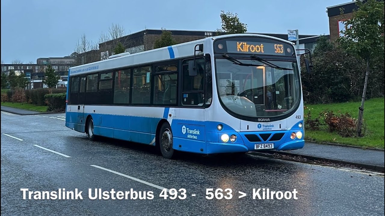 Translink 493 Scania K230UB Solar BFZ8493 - Kickdown!
