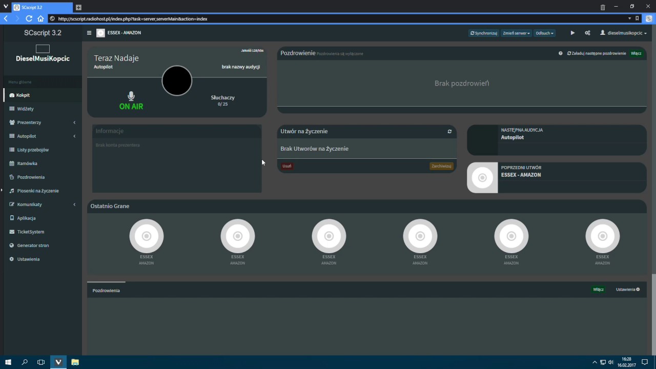 Radiohost.pl, autopilot programowy v2 radiohost.pl shoutcast v2