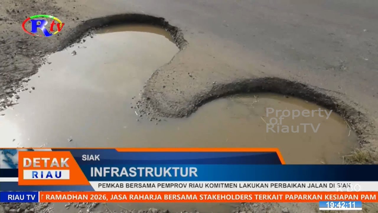PEMKAB BERSAMA PEMPROV RIAU KOMITMEN LAKUKAN PERBAIKAN JALAN DI SIAK
