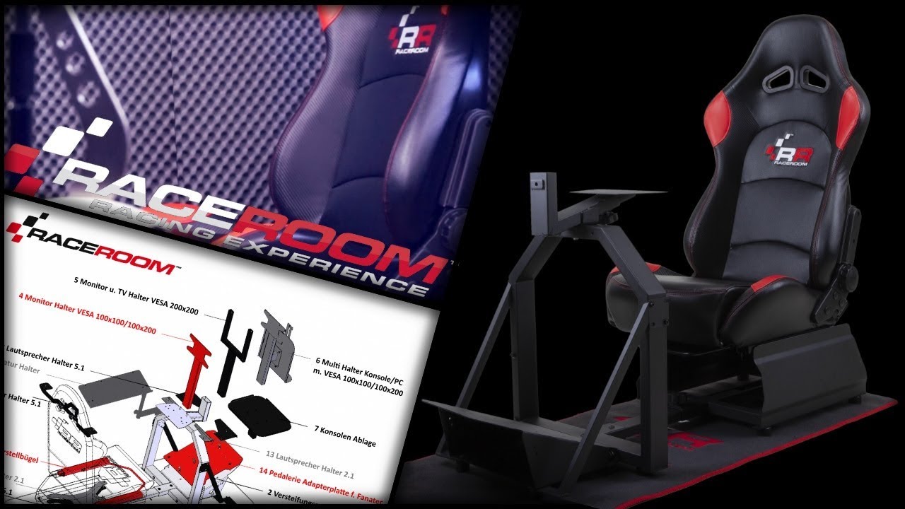 AUFBAU RaceRoom RR3033 Rennsitz Montage Anleitung  // Gaming Seat TUTORIAL