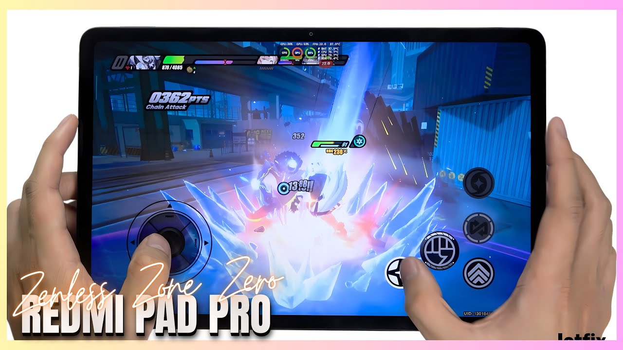 Redmi Pad Pro Zenless Zone Zero Gaming test Update | Snapdragon 7s Gen 2, 120Hz Display