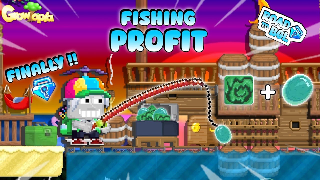 AKHIRNYA TEMBUS BGL ! PROFIT FISHING HUNTING OOZE + AQUAMARINE | RTO BGL #8 GROWTOPIA