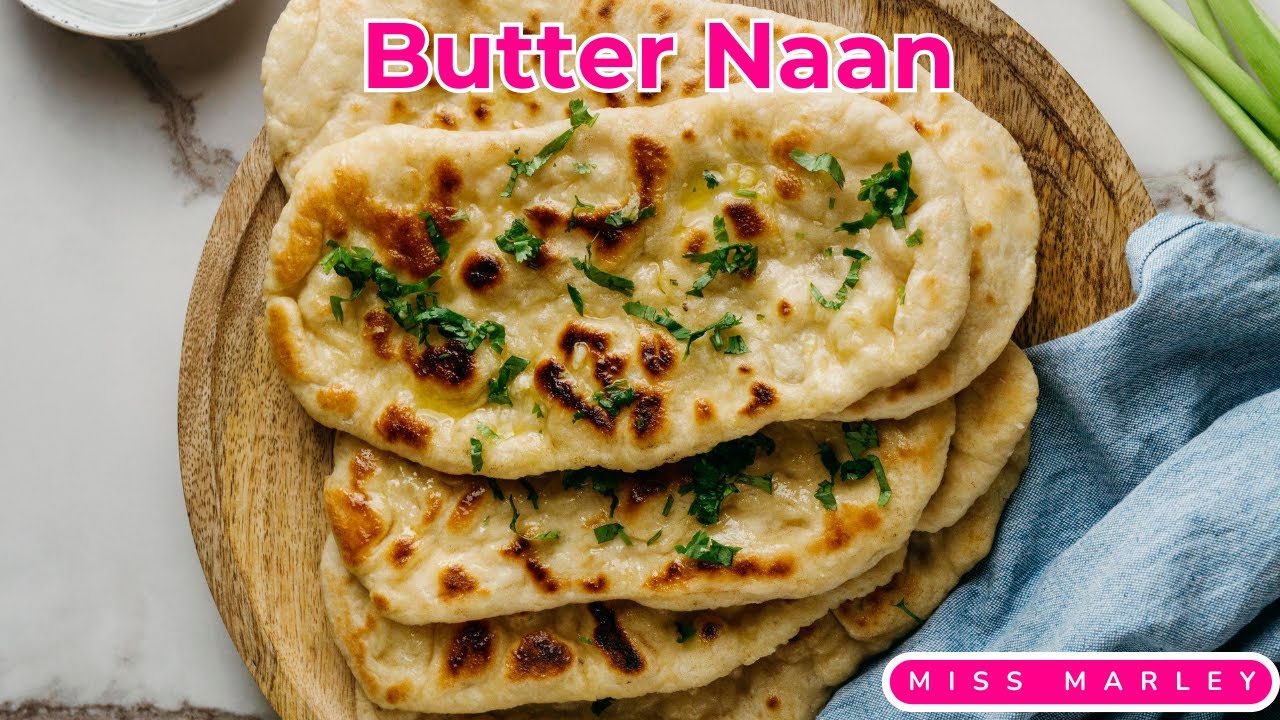 How to Make Butter Naan at Home | Naan Bread Recipe