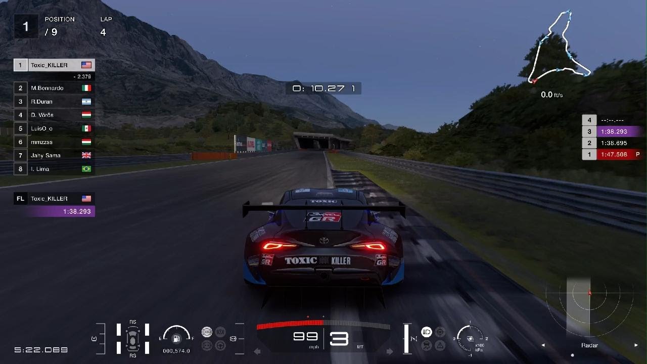 Gran Turismo 7 1:37.971 on Dragon Trail - Seaside Reverse (EPIC LAP)
