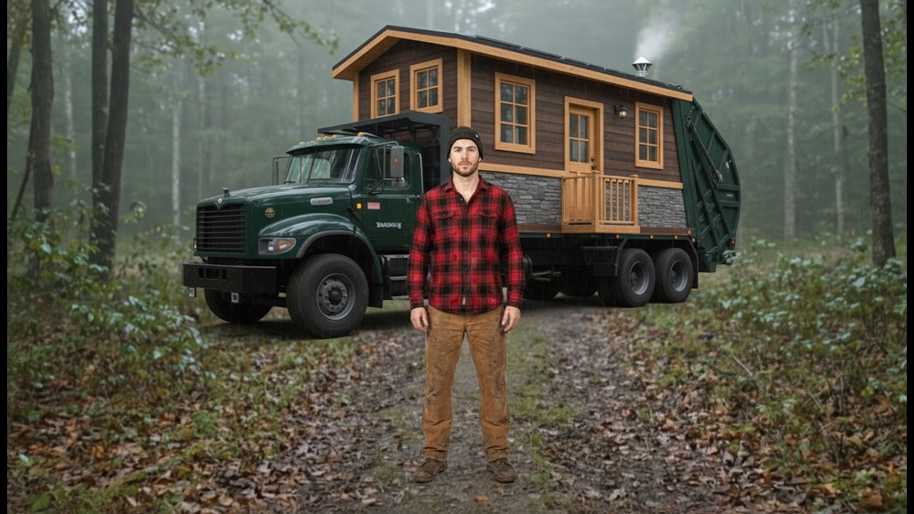 I Transformed a Garbage Truck into a Modern Retreat (ASMR)