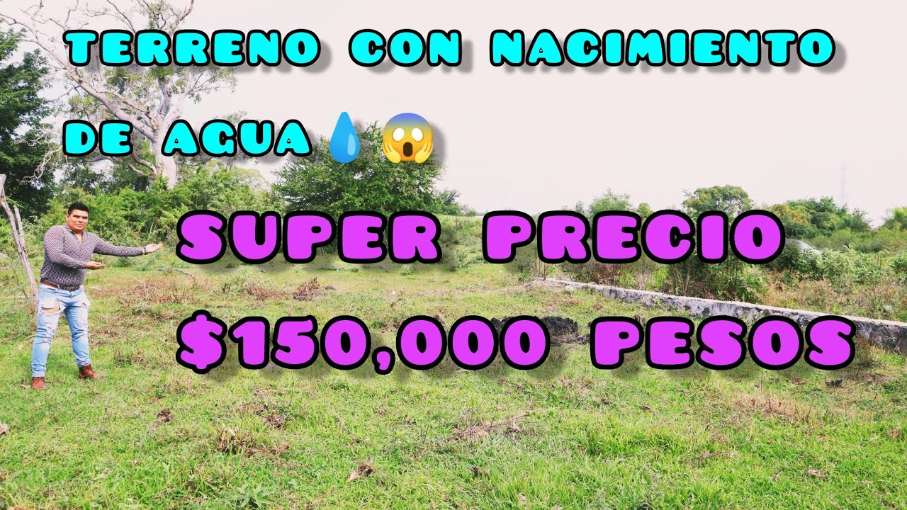 VENDO PRECIOSO TERRENO CON NACIMIENTO DE AGUA💧😍