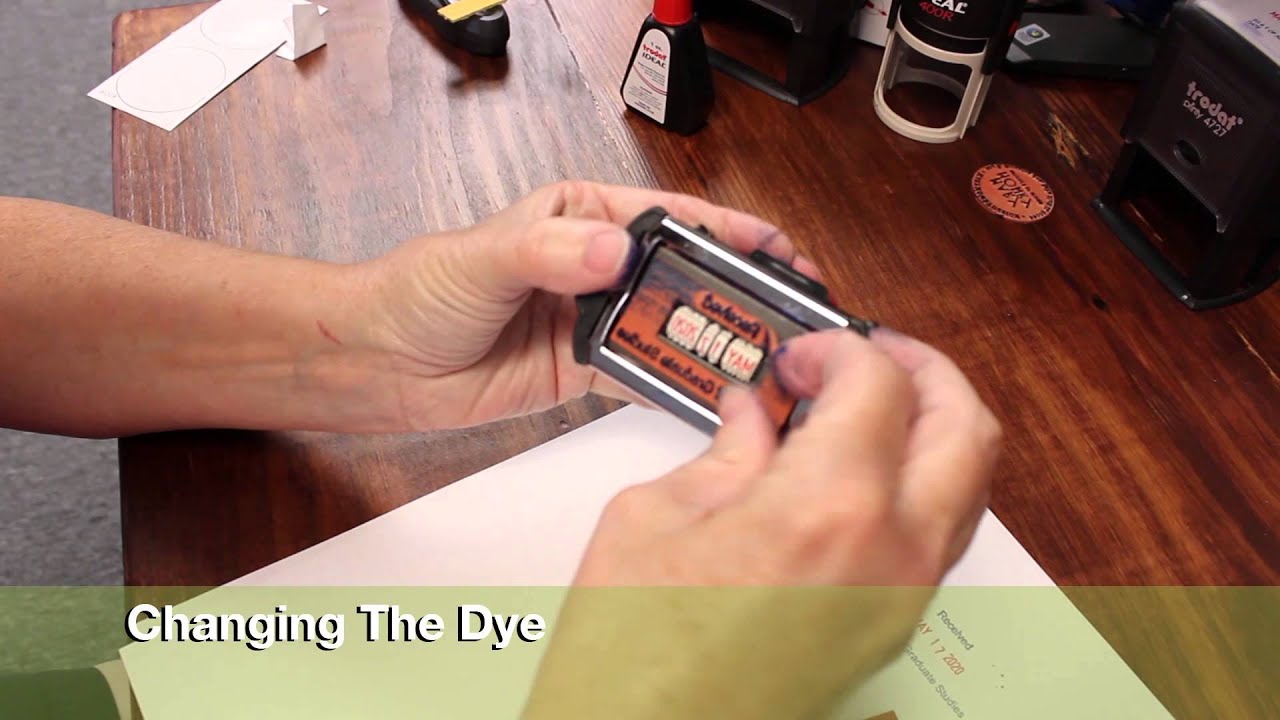 TUTORIAL : TRODAT PROFESSIONAL DATER SELF-INKING STAMP