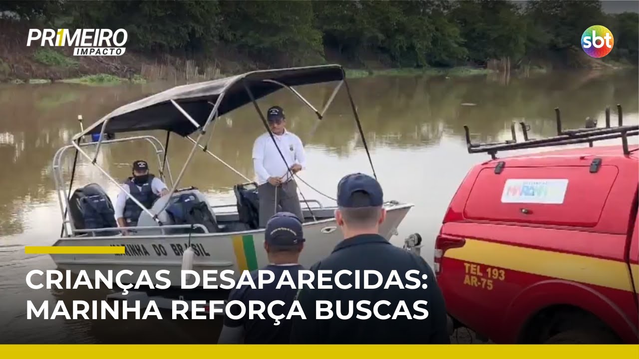 Marinha usa sonar e refor&ccedil;a buscas por crian&ccedil;as desaparecidas no Maranh&atilde;o | #PrimeiroImpacto