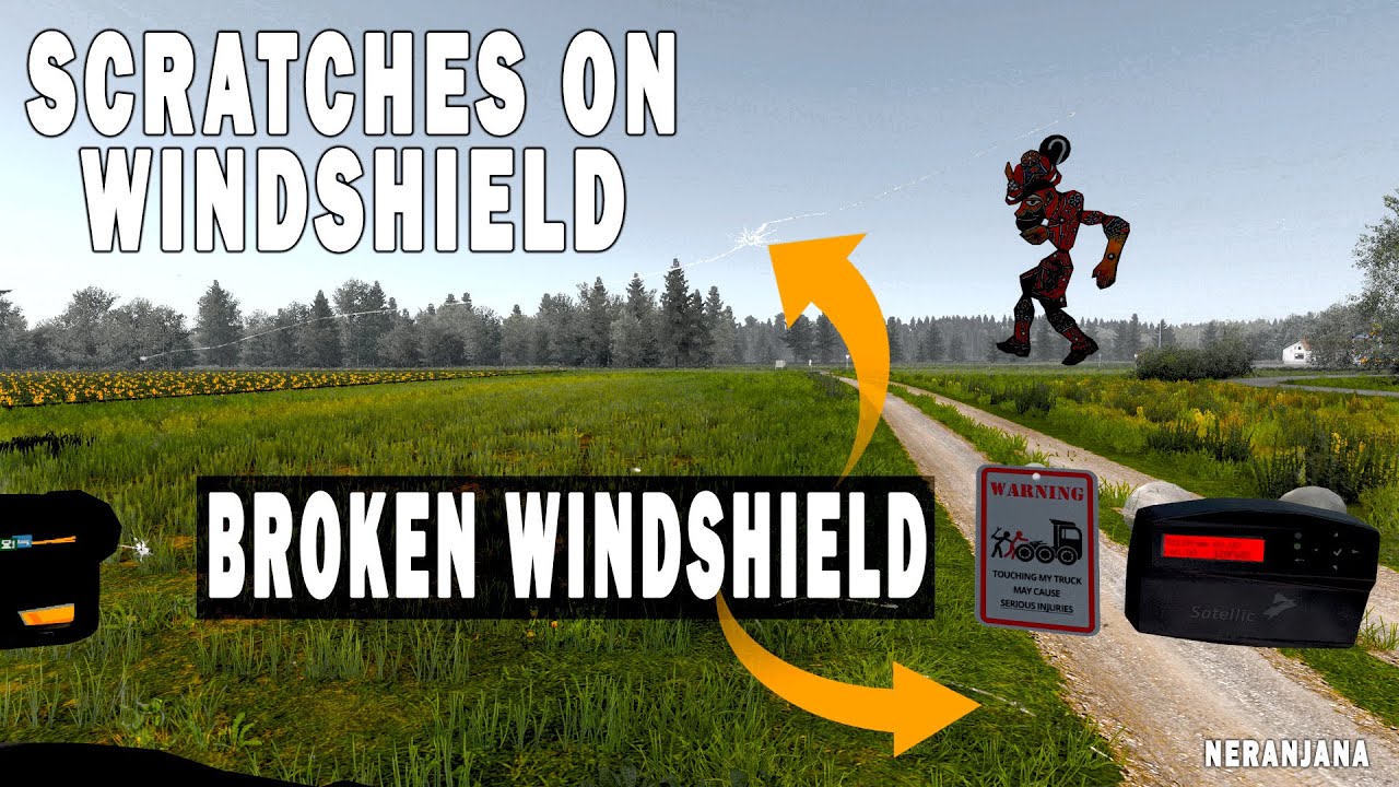 ETS2 Mods v1.42 | Broken Glass/Scratches on Windshield v2.0 | ETS2 Mods